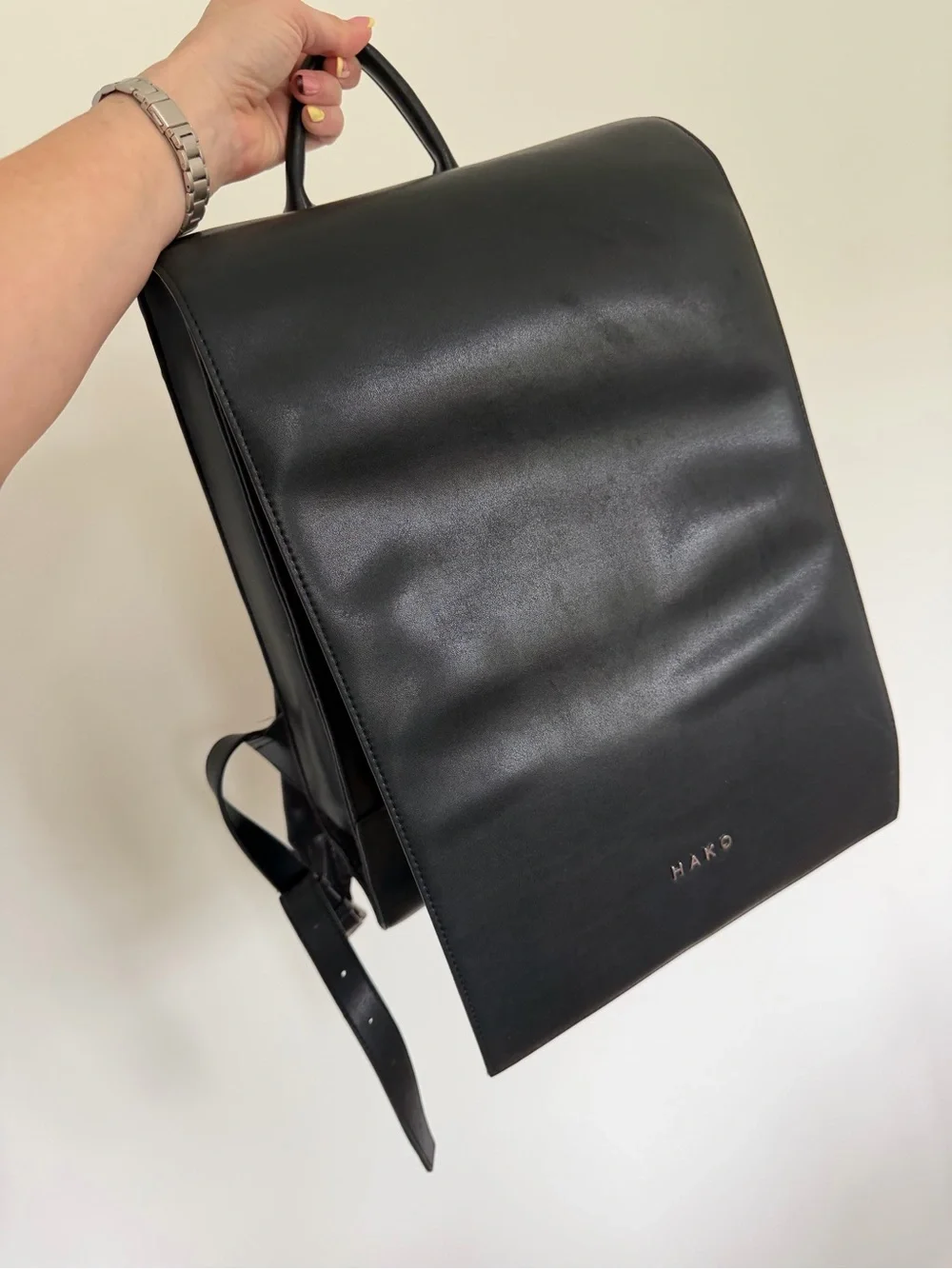 Hako One Randoseru Backpack – Classic Black Vegan Leather (NEW) - Picture 8 of 10